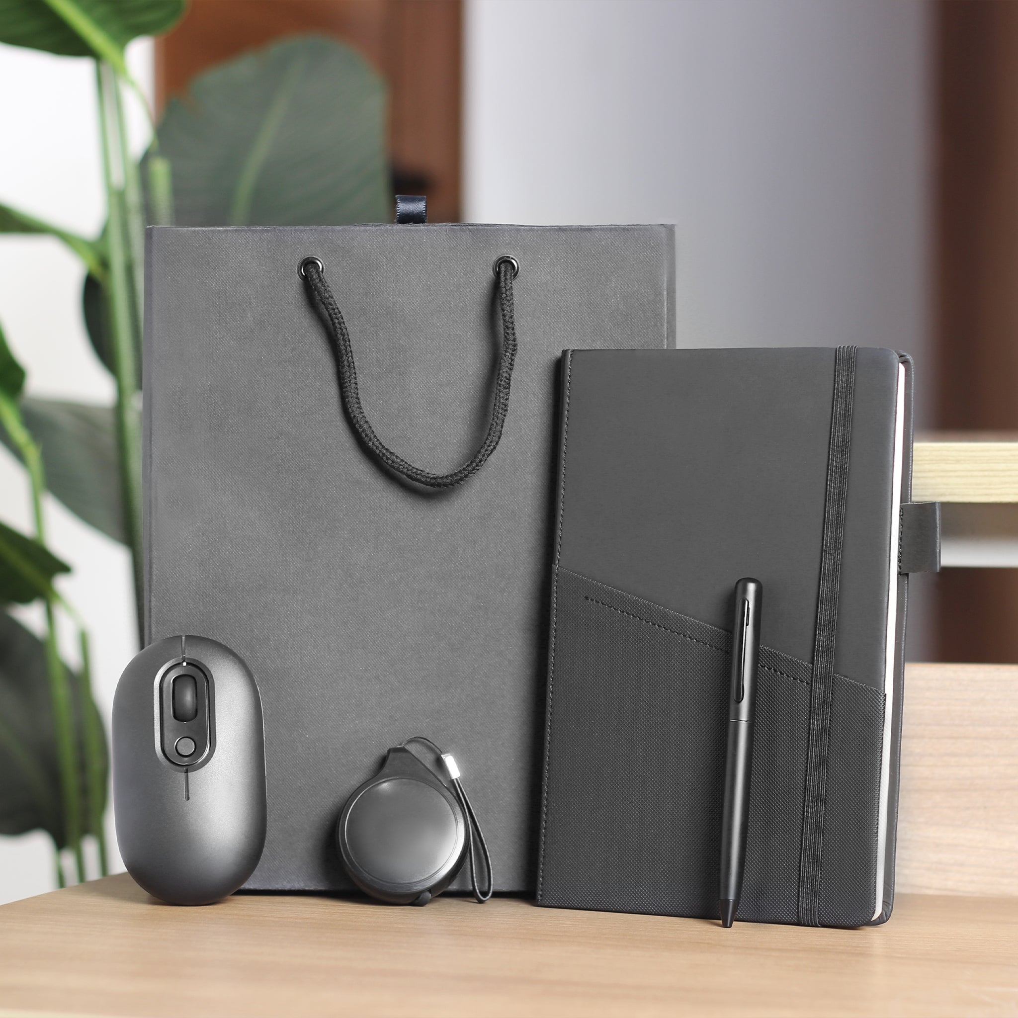 "Your tech setup, redefined in elegant matte black."